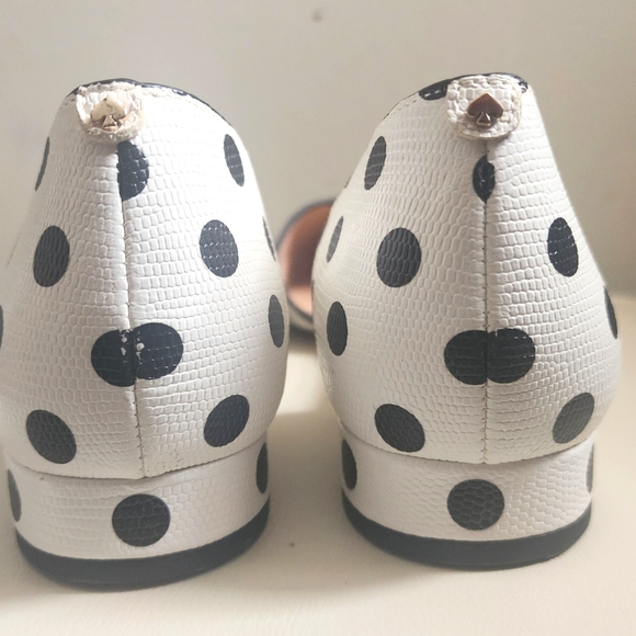 Kate Spade White and Black Maison Polka Dot Flats - Picture 6 of 8